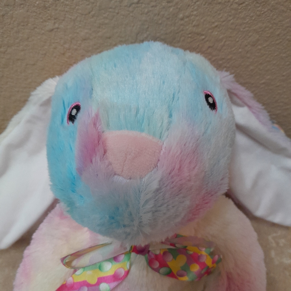 Rainbow Bunny with Bow NWT Size:18" Greenbrier International - Picture 2 of 7